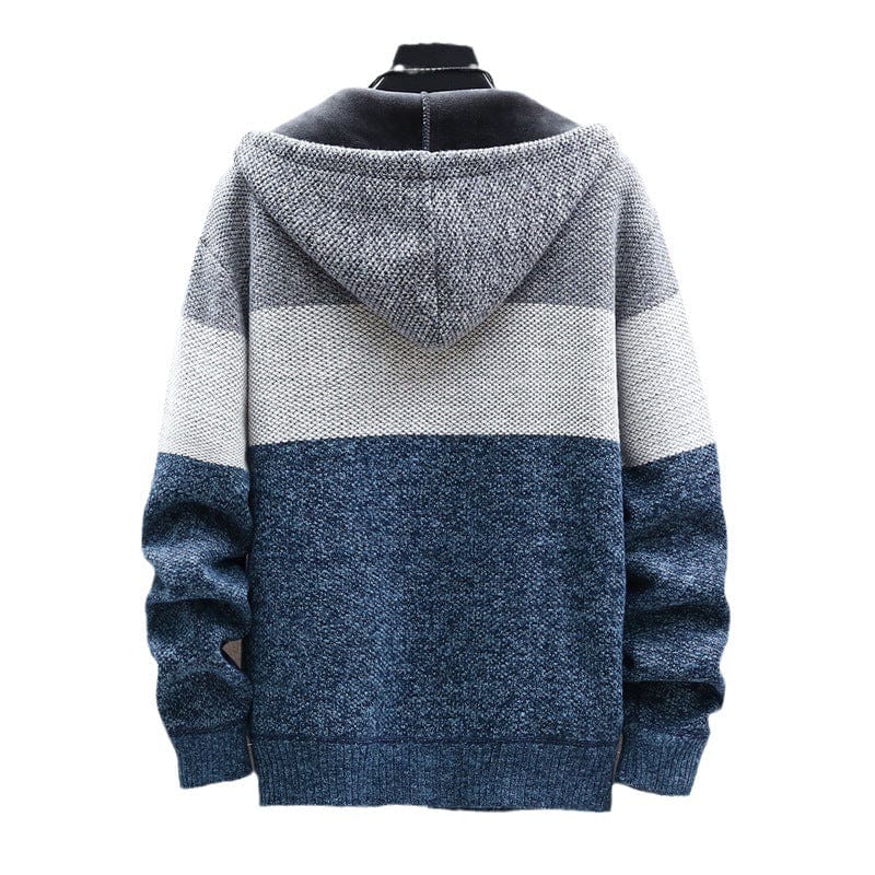 Henry Men’s Colour-Block Sherpa Lined Hoodie Jacket