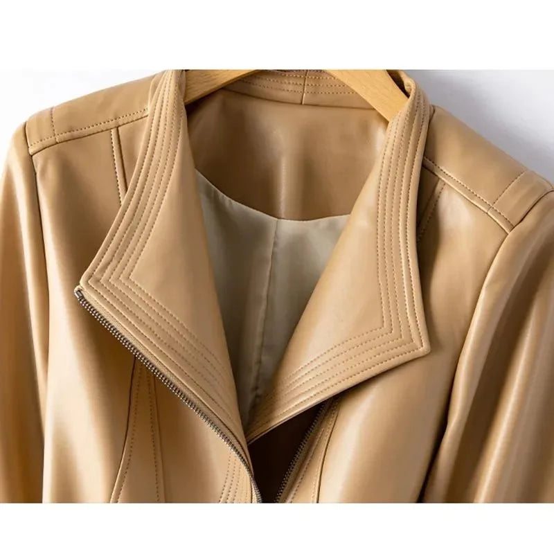 Brigitte Tailored Leather Jacket