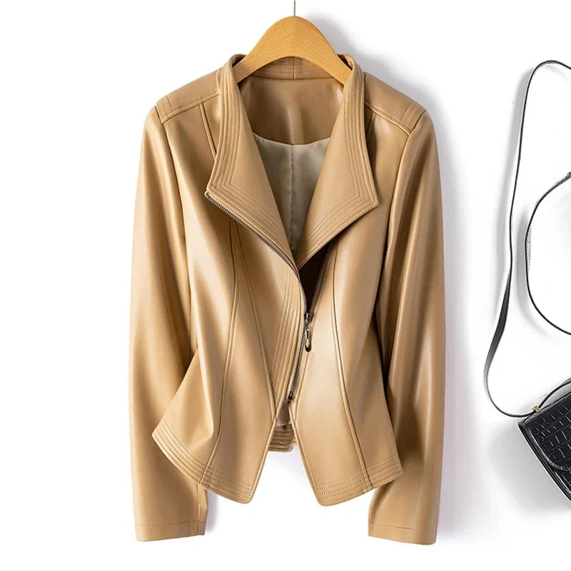 Brigitte Tailored Leather Jacket