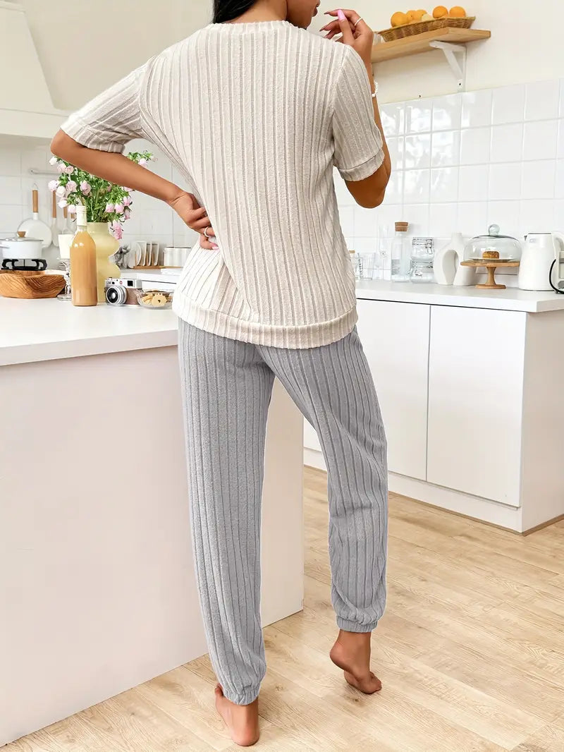 Amore Ribbed Loungewear Set
