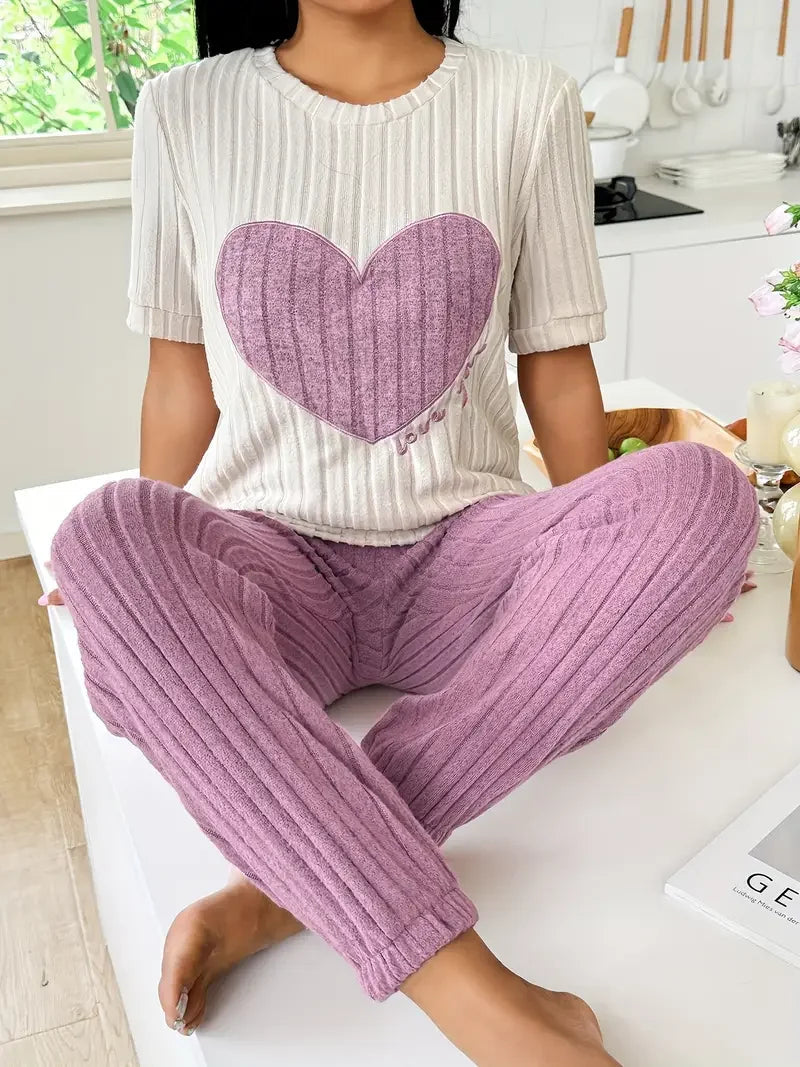 Amore Ribbed Loungewear Set