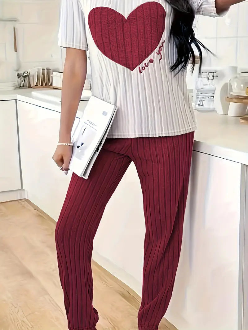 Amore Ribbed Loungewear Set
