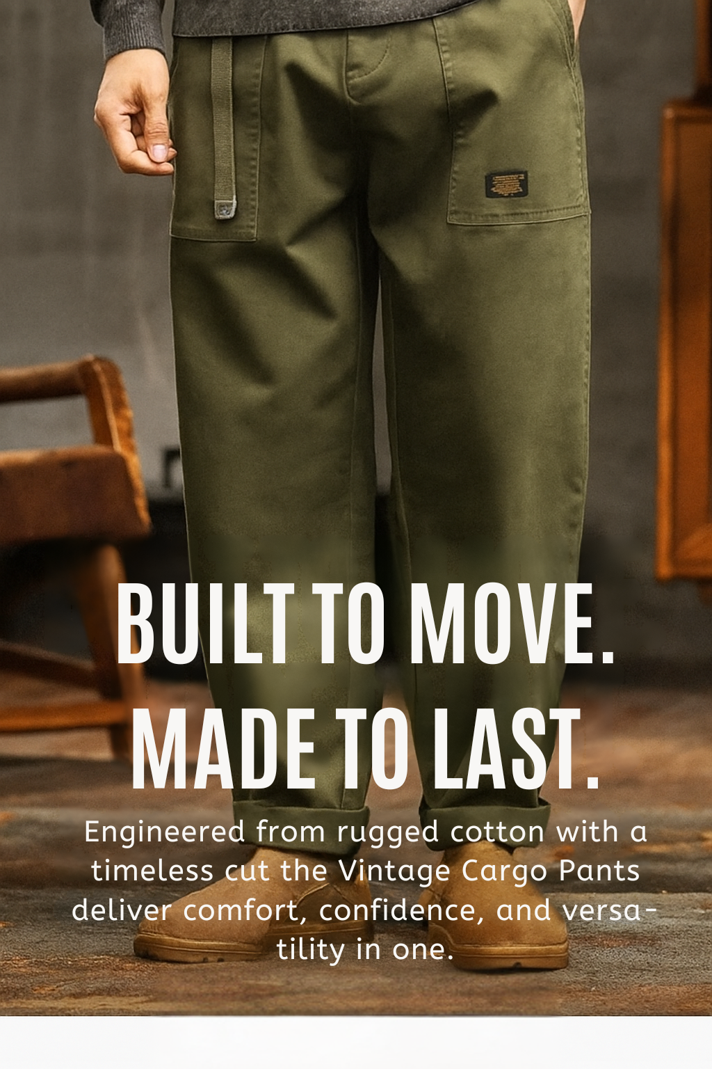 HERITAGE UTILITY CARGO PANTS.