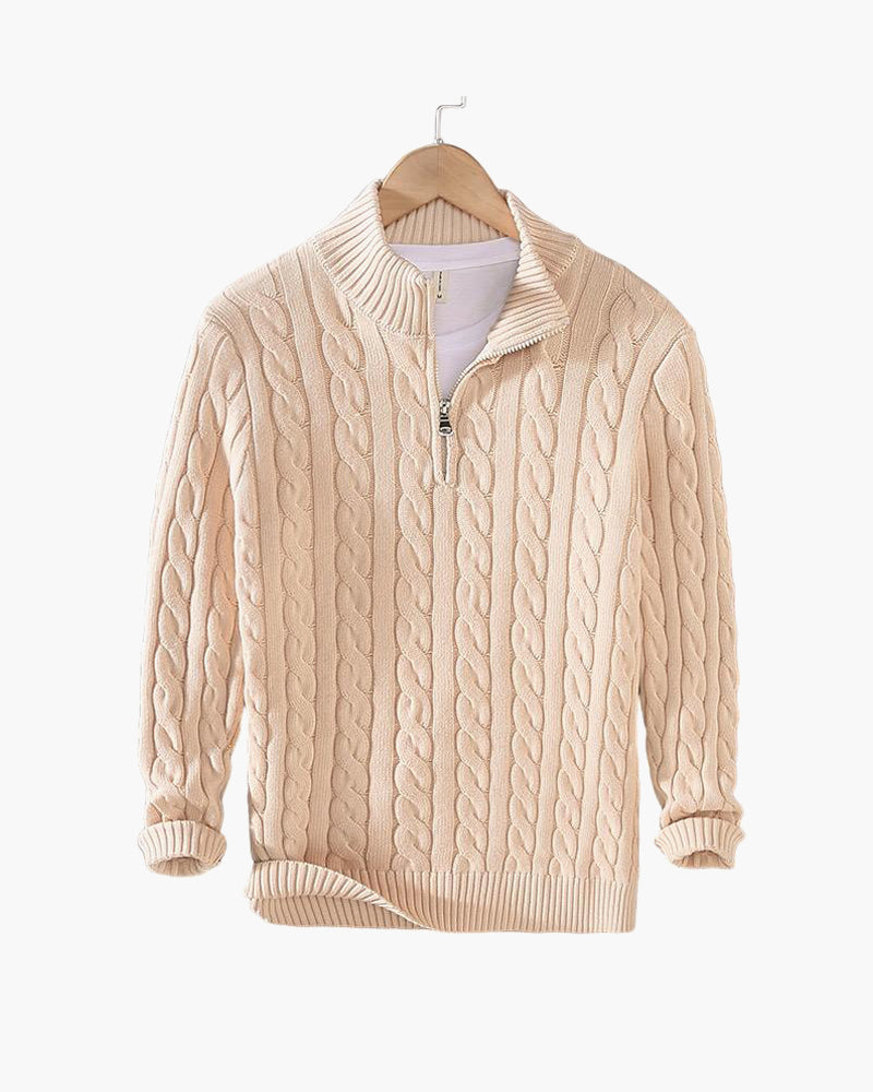 Valantino Zipped Cable Sweater
