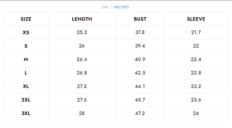 Size chart for PARINI CASHMERE SWEATER