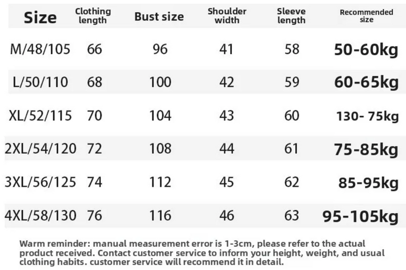 Size chart for ALVIANI MERINO SWEATER
