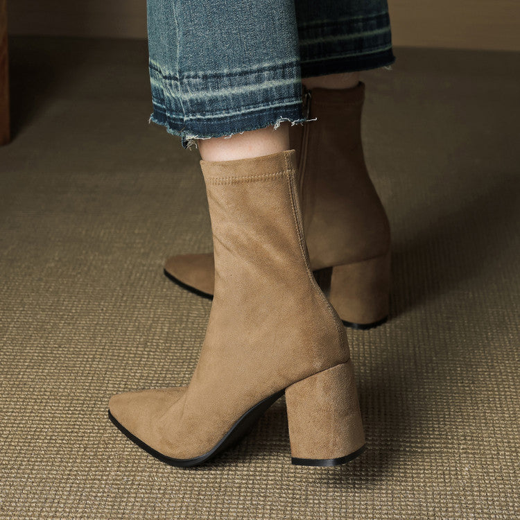 VERONA GENUINE SUEDE BOOTS.