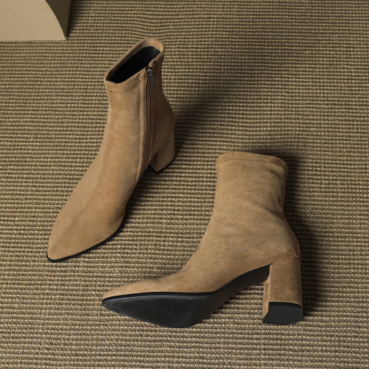 VERONA GENUINE SUEDE BOOTS.