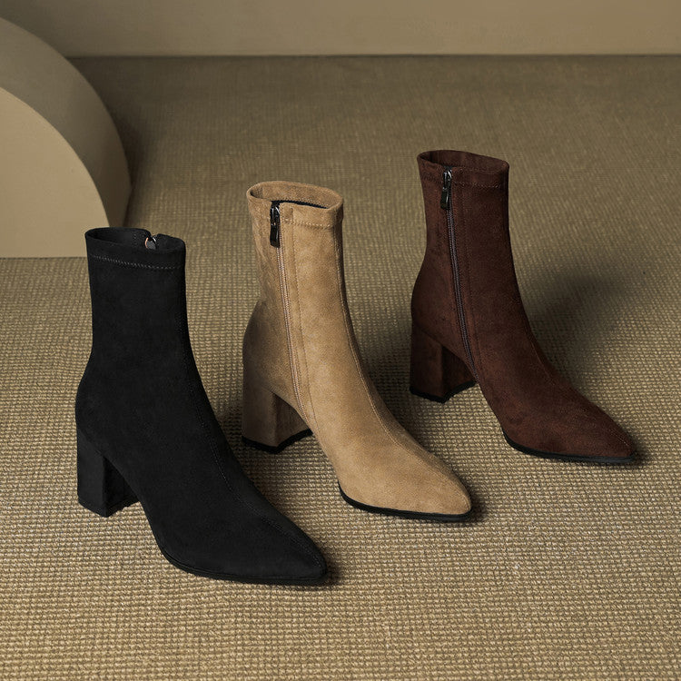 VERONA GENUINE SUEDE BOOTS.