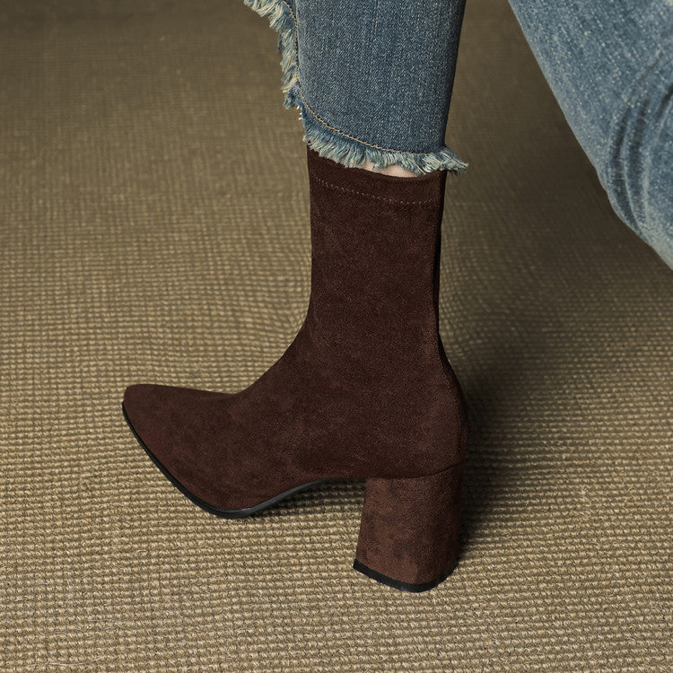 VERONA GENUINE SUEDE BOOTS.