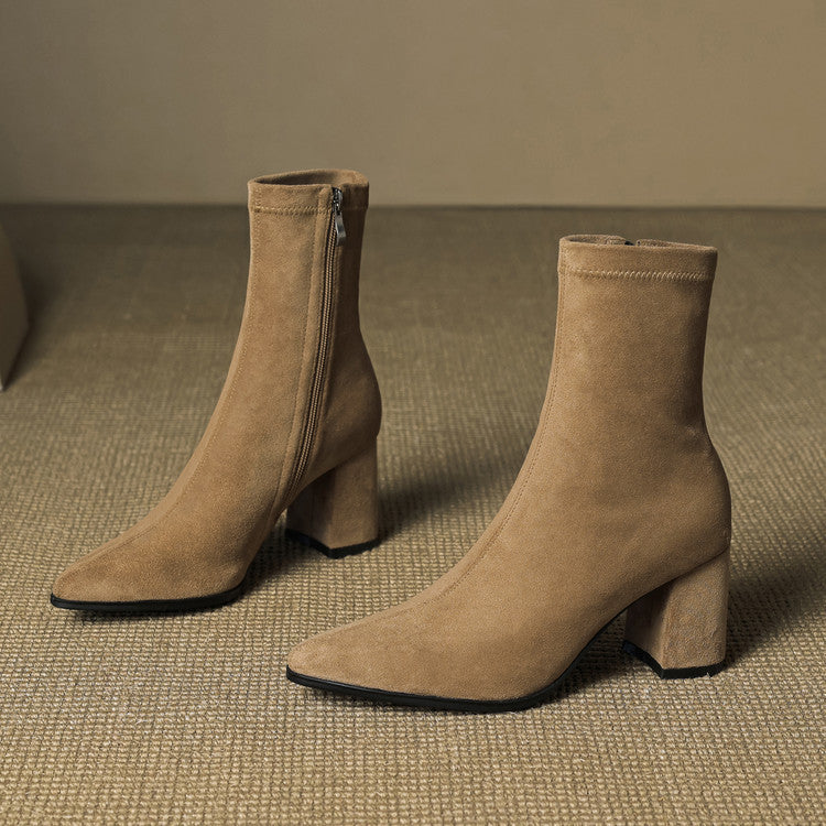 VERONA GENUINE SUEDE BOOTS.