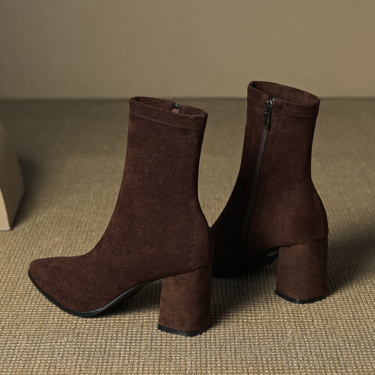 VERONA GENUINE SUEDE BOOTS.