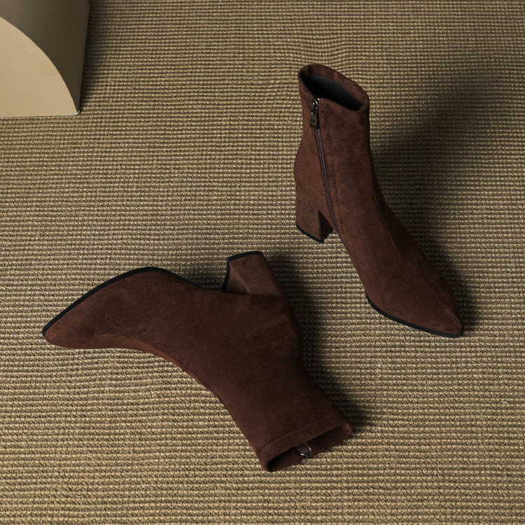 VERONA GENUINE SUEDE BOOTS.