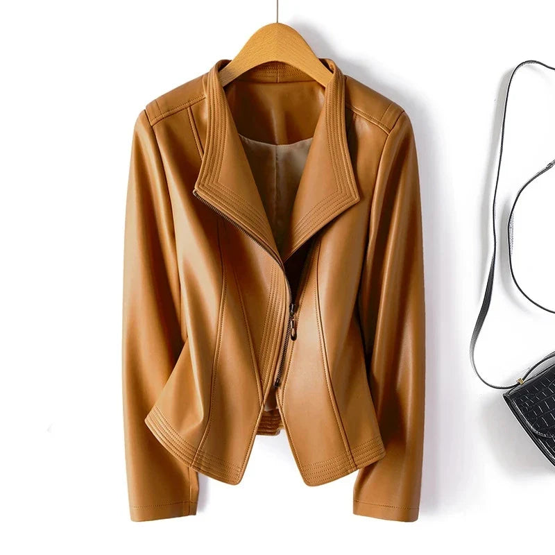 Brigitte Tailored Leather Jacket