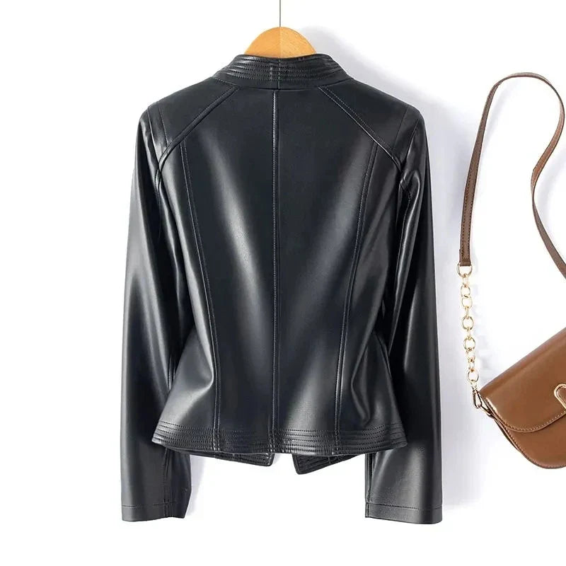 Brigitte Tailored Leather Jacket