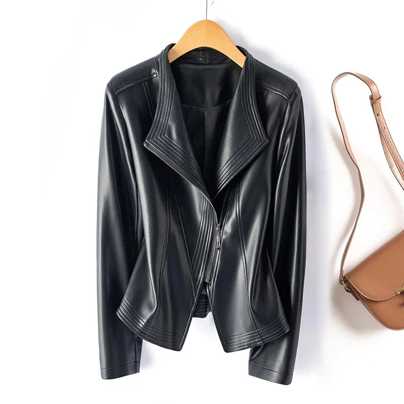 Brigitte Tailored Leather Jacket
