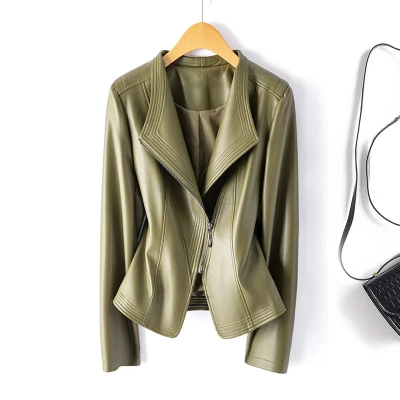Brigitte Tailored Leather Jacket