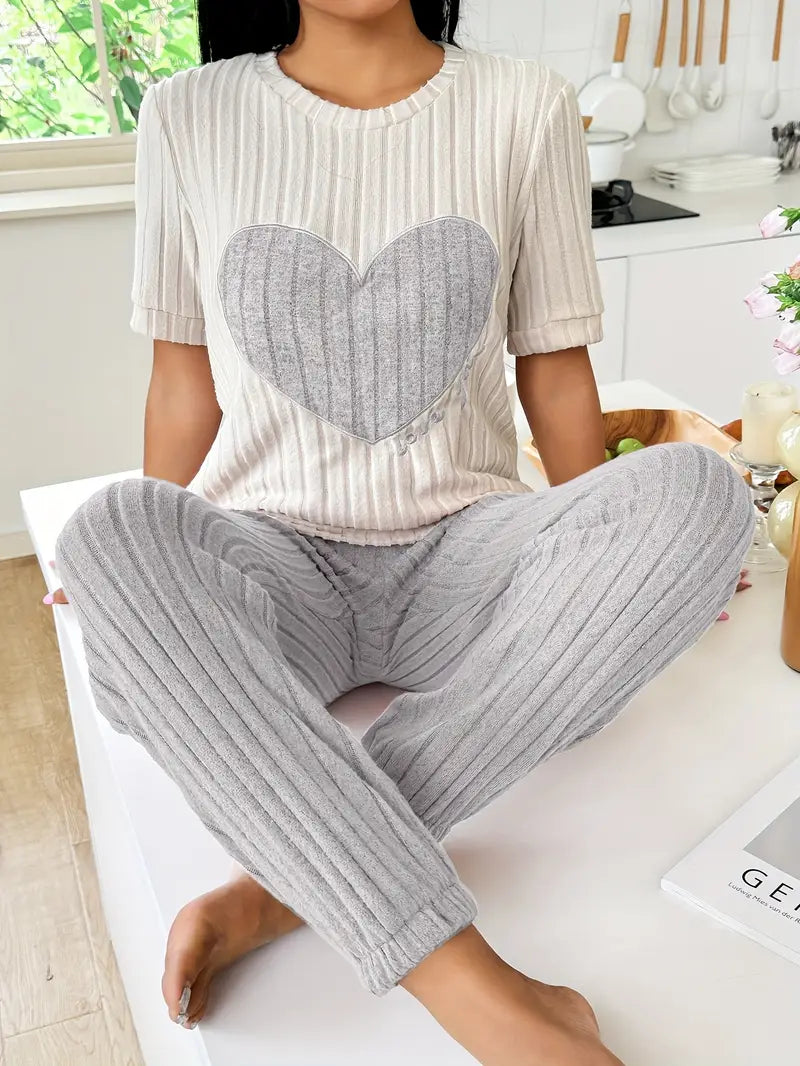 Amore Ribbed Loungewear Set