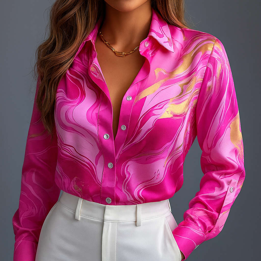 ELOURA SATIN FLOW SHIRT